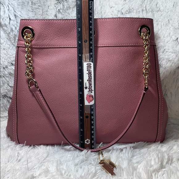 Coach purse bag NEW Pebbled leather EDIE turn-lock - Picture 3 of 12